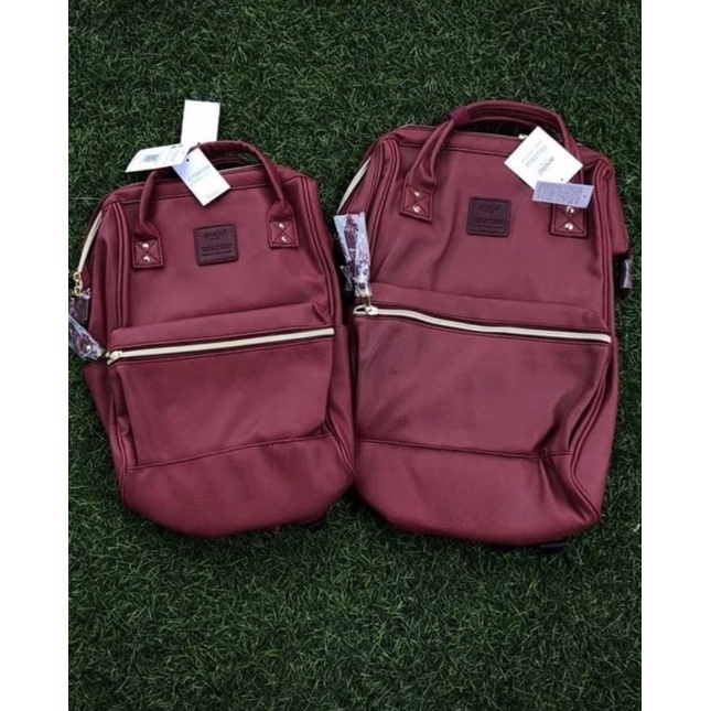 american leather backpack purse American Leather Co. Liberty Backpack Bag Baby Pink Genuine Leather Flap  Front