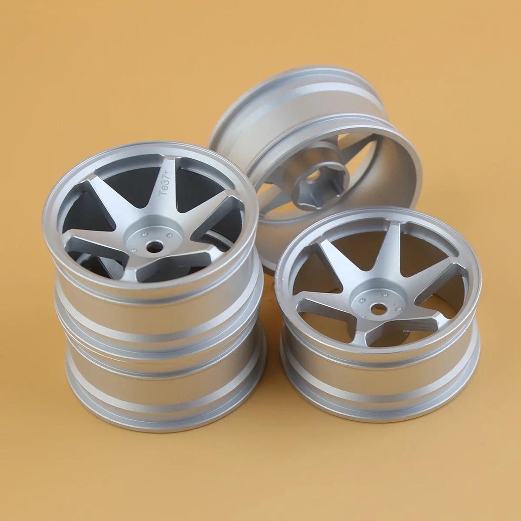 KKRC 4pcs 52mm 1/10 RC On-Road Drift Racing Car Metal Wheel Rim Wheel ...