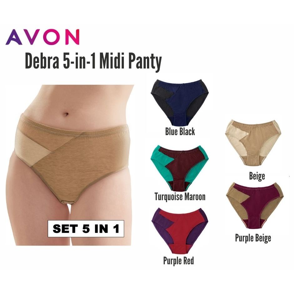 Avon Debra 5-in-1 Midi Panty Seluar Dalam Panties Underwear