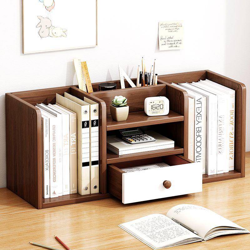 Bookshelf, desktop, desk, storage and storage rack, office desk, file