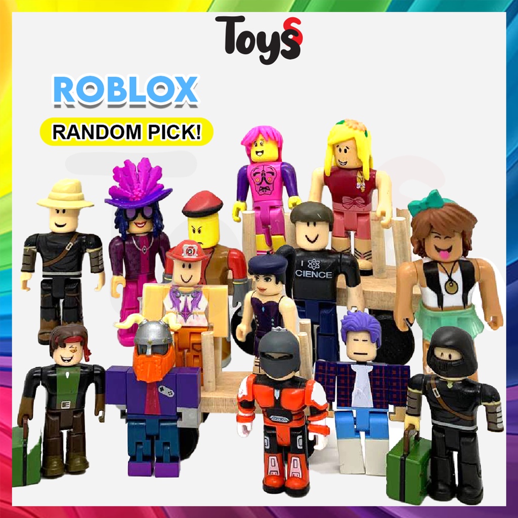 Toyss Roblox Toy Building Blocks Figure Roblox Toys Virtual World Games  Roblox Birthday Decoration Roblox Cake Topper | Shopee Malaysia