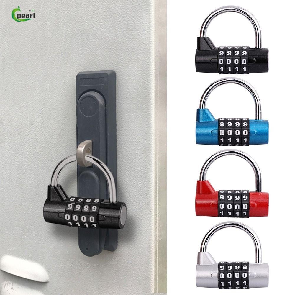 PEARL 4 Digit Password Lock Travel Suitcase Anti-Theft Gym Safety Coded ...