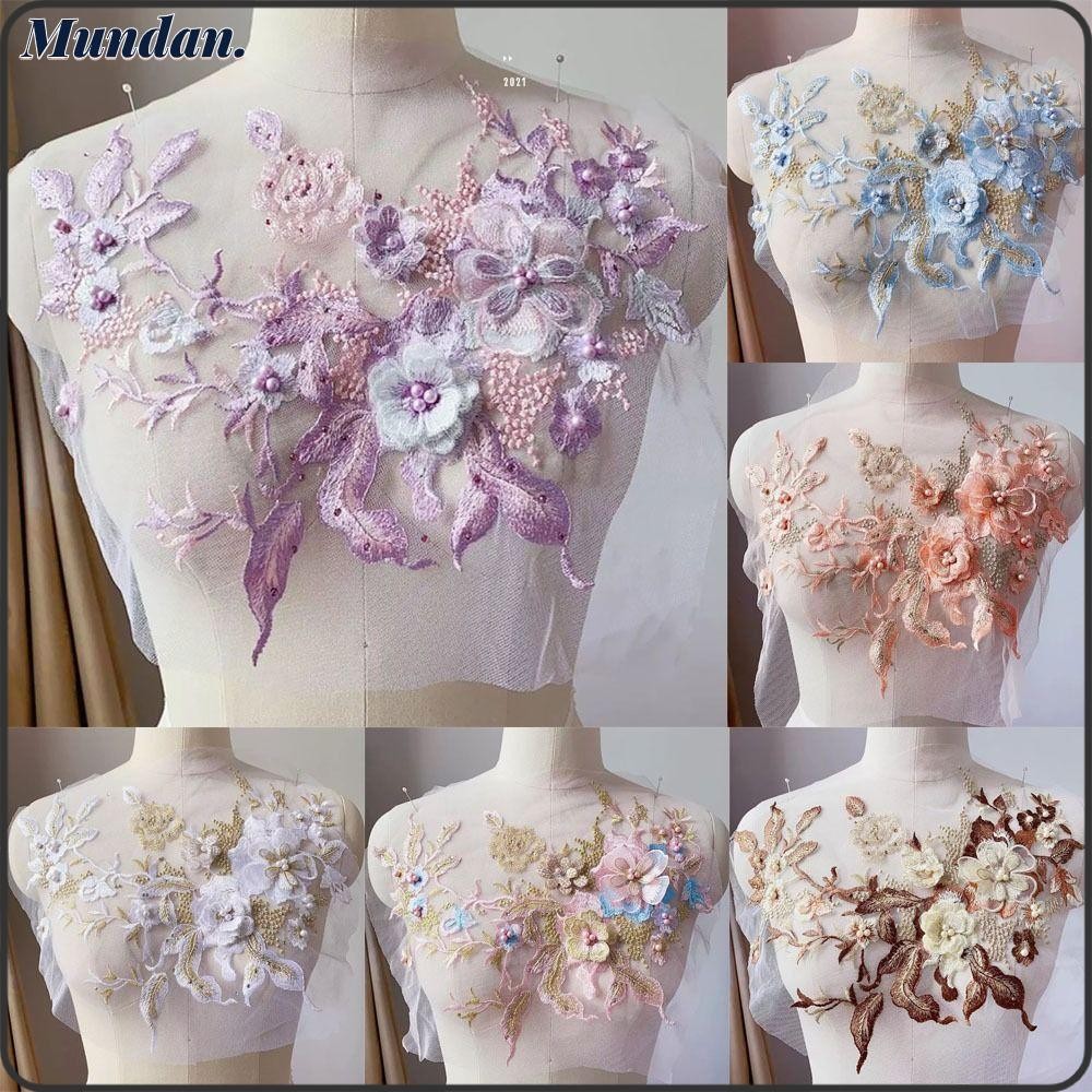 Mundan Embroidered Floral Patches Sequin Embroidery Diy Sequined