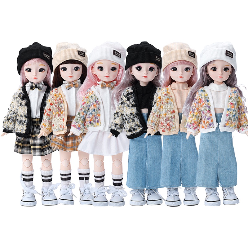28-30cm Fat Doll Clothes Set Casual Set 1/6 Bjd Doll Accessories Dress ...