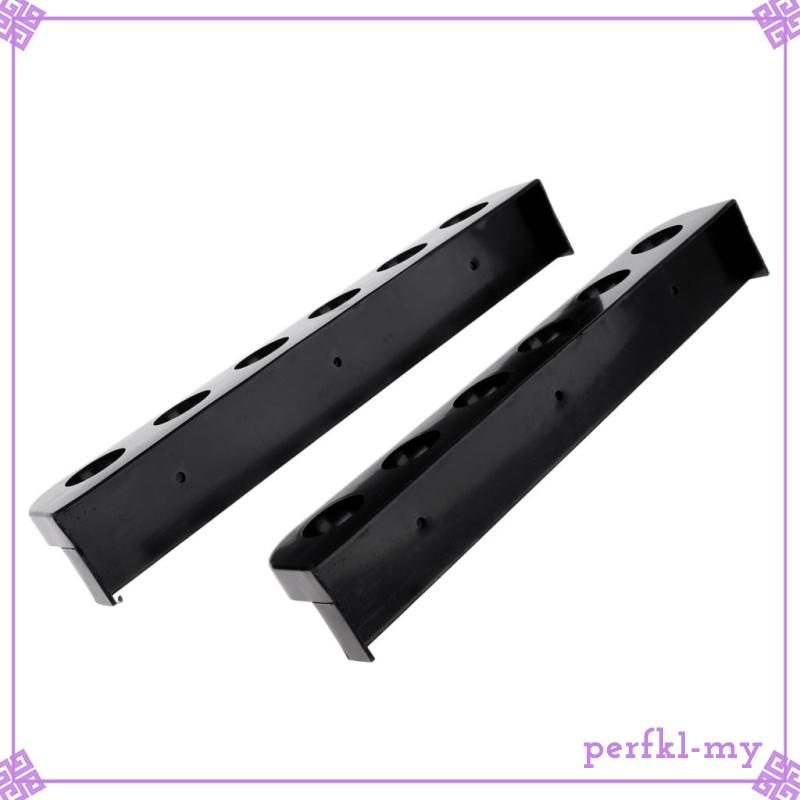 [PerfkbaMY] Black Snooker/ Pool Cue Rack Wall Mounted Hanging 6 Cue