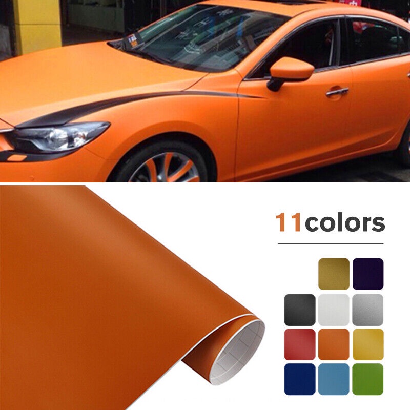 Matt Car Vinyl Wrap Film Scratches Resistant Auto Stickers Sheet Multi