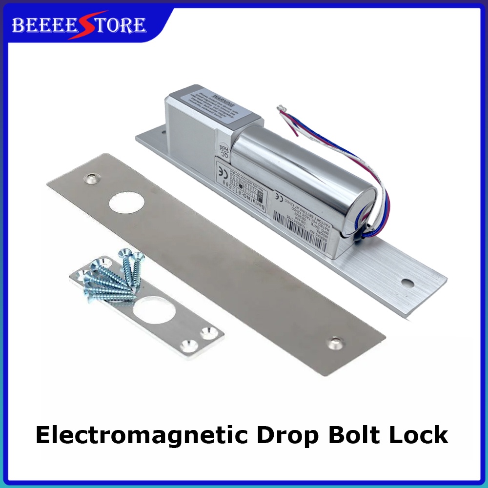 DC12V Glass Wooden Door Electric Drop Bolt Magnetic Door Lock for ...