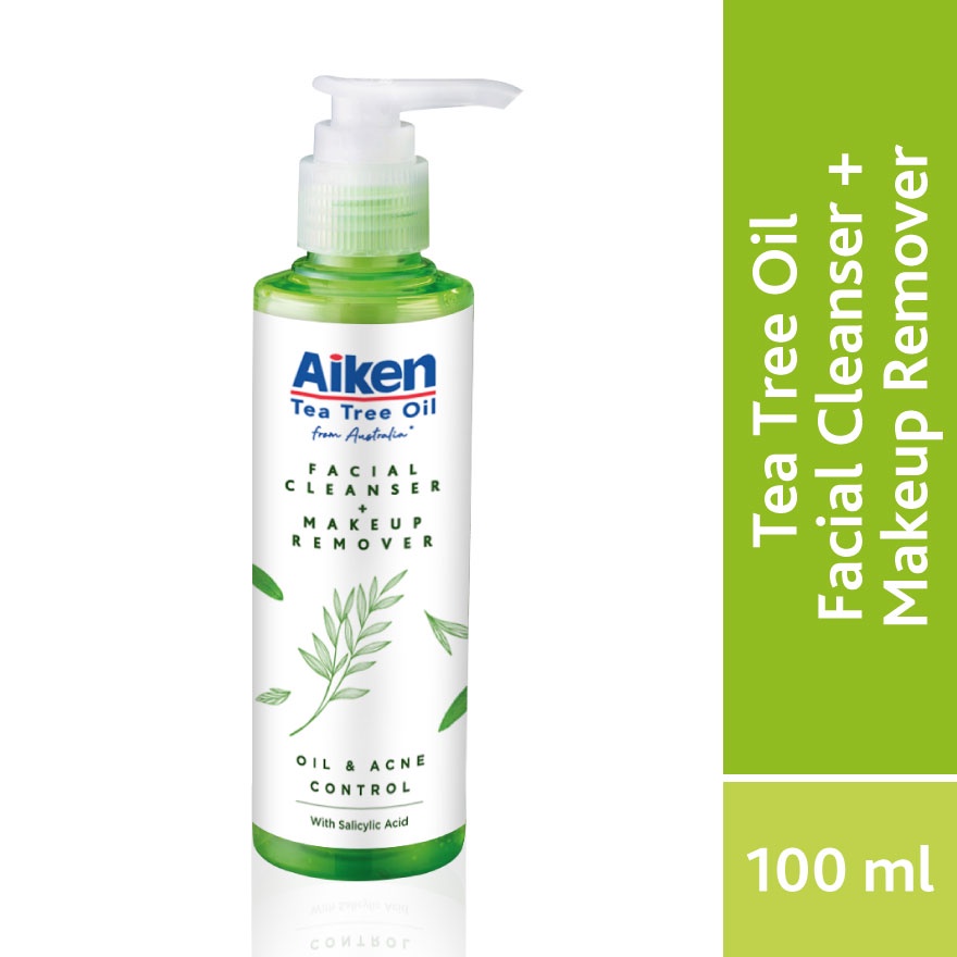 AIKEN Tea Tree Oil Facial Cleanser& Makeup Remover 150ML Shopee Malaysia