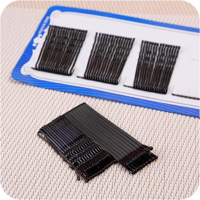 1set Black Invisible Hair Bob Pin BB Clip Women Wave Bobby Pins Grips ...