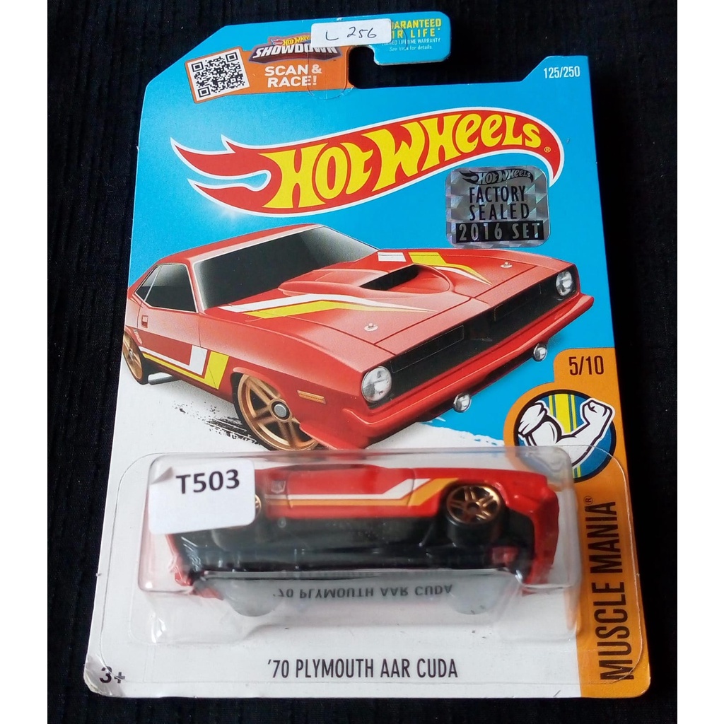 Hot Wheels - 70 Plymouth AAR Cuda Muscle Mania Factory Sealed Red ...