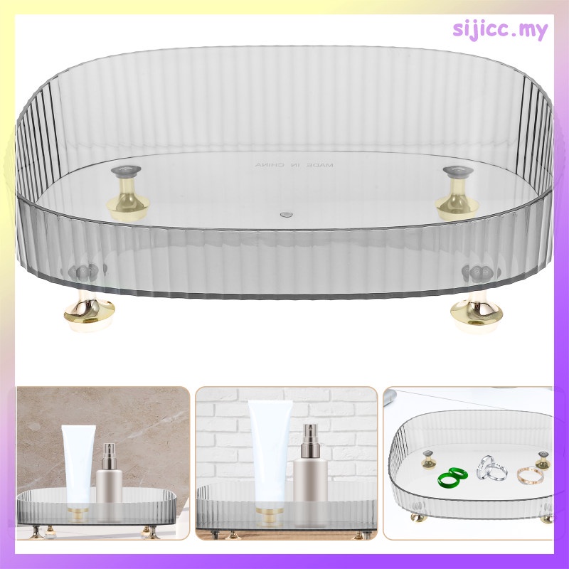 Vanity Stool Decorative Tray Desk Storage Dressing Table Tall Feet