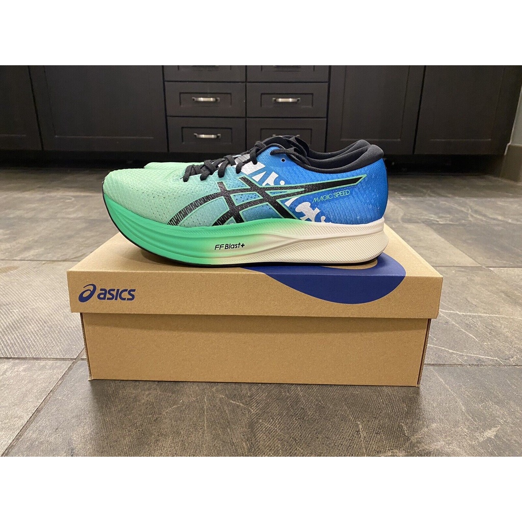 Asics Magic Speed 2 Ekiden New Leaf Green Blue Men Running Shoes  1011B497-3009999999999999999999999999999999999999999999999999999999999999999