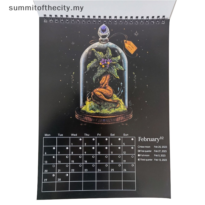 summitofthecity 2024 Dark Forest Calendar Creative Illustrated Wall