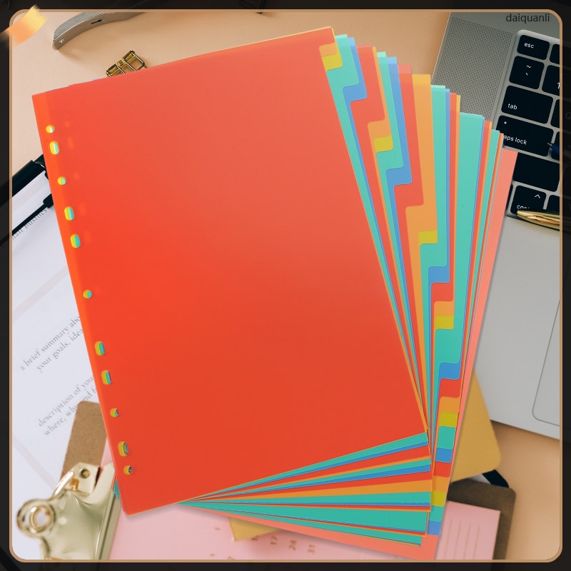 Binder Page Dividers Separator 11 Hole Tab Binders Tabs Vacuum Cleaner