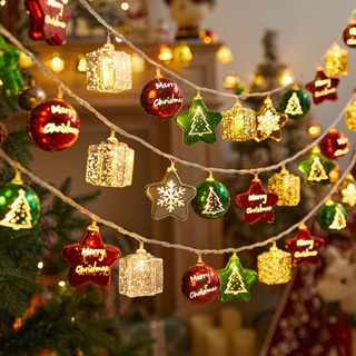 1pc Christmas ribbon lights String lights Christmas decorations Christmas  tree accessories Decorative pendants