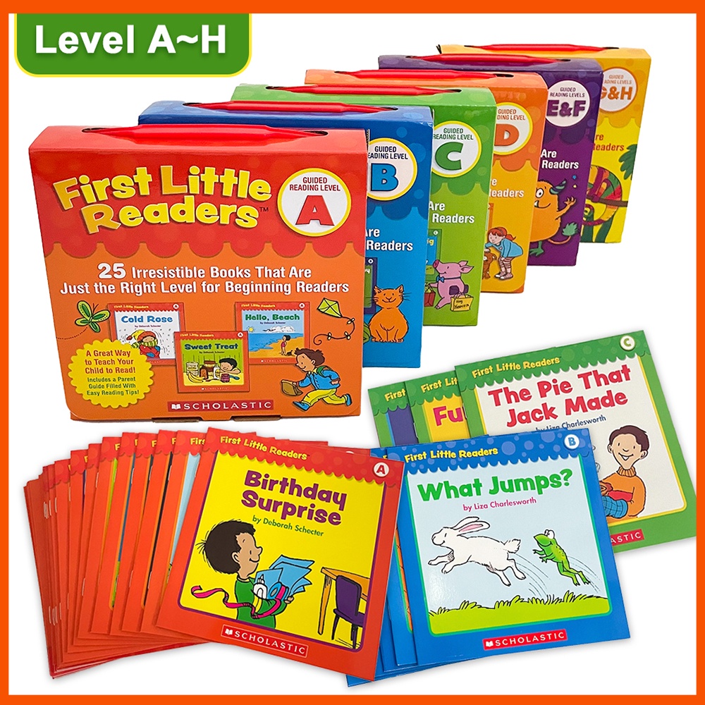 First Little Readers Guided Reading Levels A, B, C ,D, E&F,G&H | Shopee ...