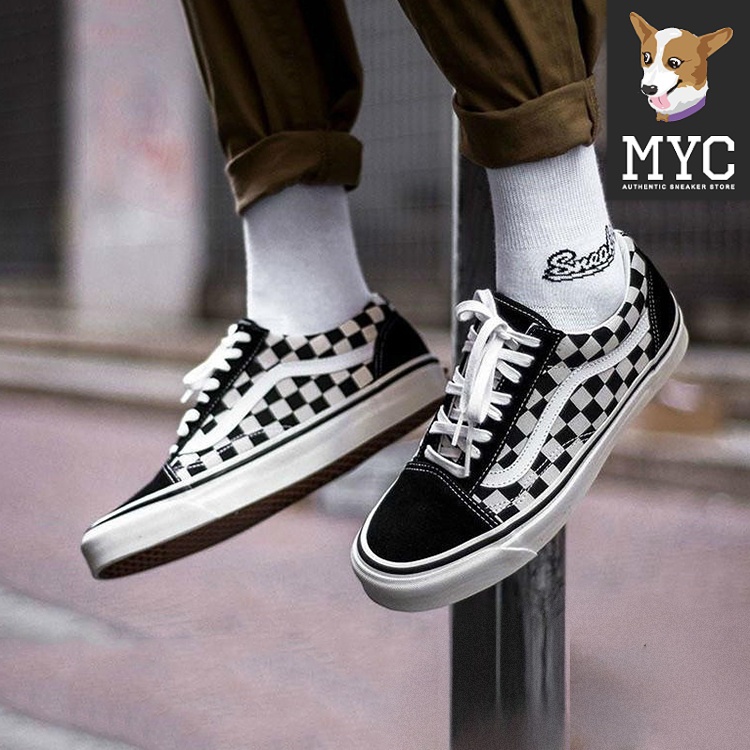 2024—— Vans UA Old Spool 36 Anaheim Checkerboard Black and White Canvas
