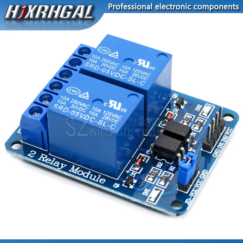 1PCS 5V 2 Channel Relay Module Shield for Arduino ARM PIC AVR DSP ...