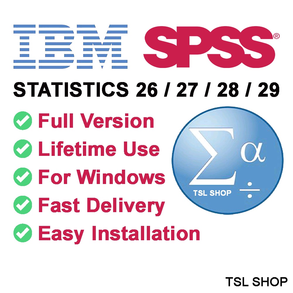 JGD IBM SPSS Statistics 29 For Windows 10/11 Full Version Lifetime ...