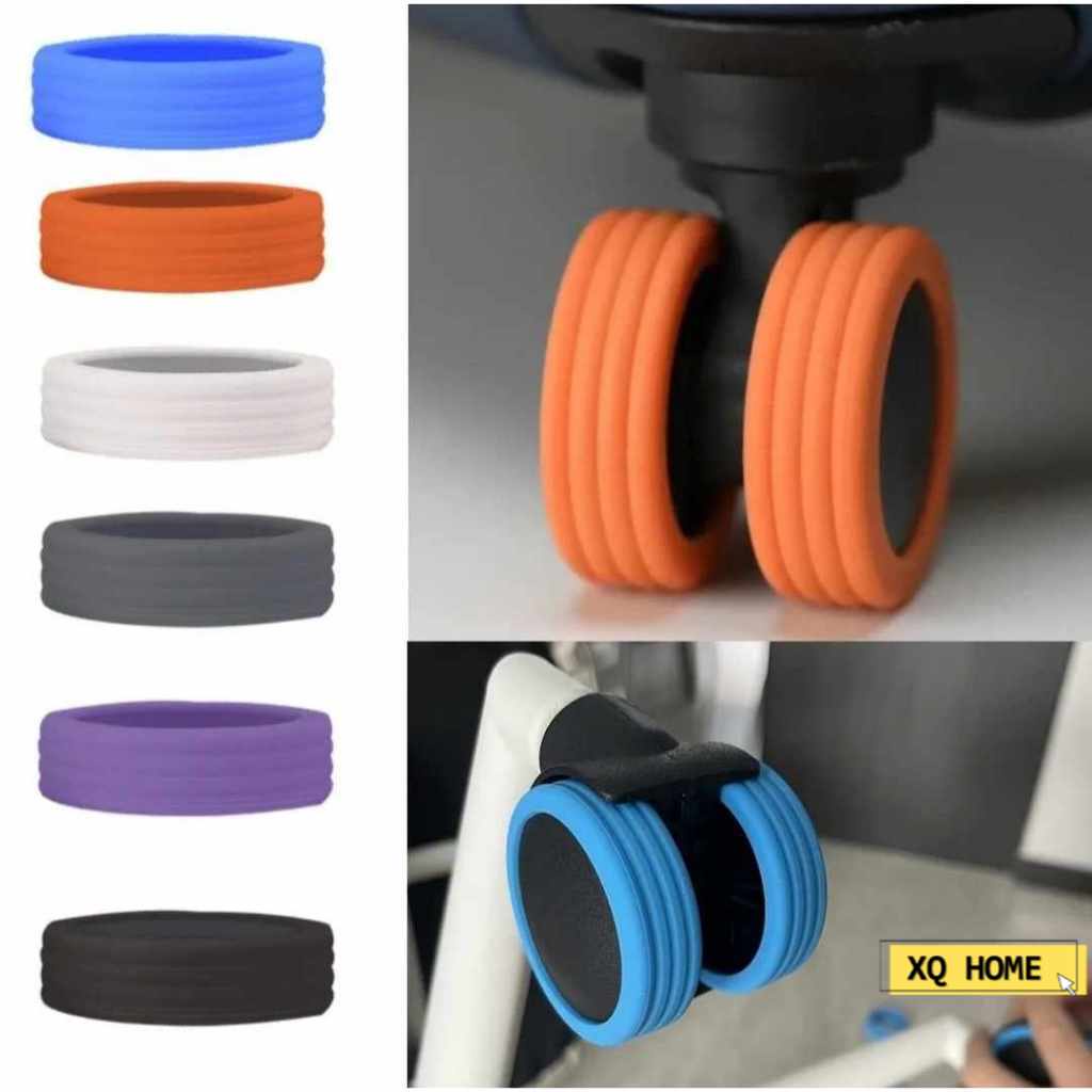 Anti Wear Luggage Wheels Protector Silicone Wheels Caster Shoes Travel ...