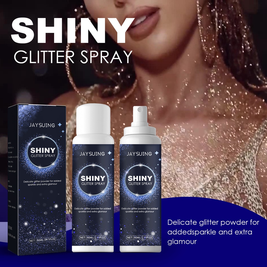 Jaysuing Brightening Glitter Spray Clavicle Hair Halloween Party