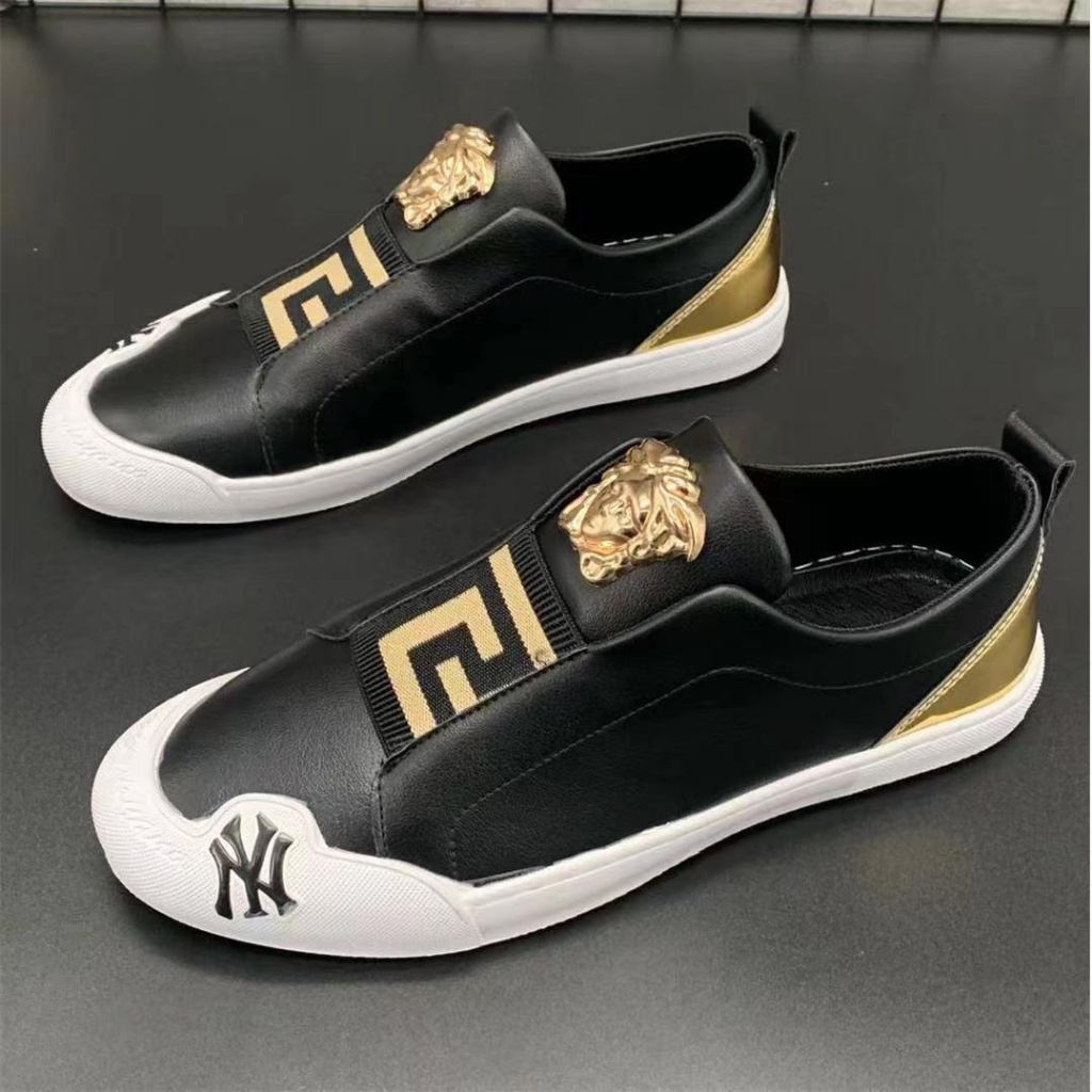 VERSACE Men's Shoes Casual Shoes British Men's Loafers AllMatch Lazy