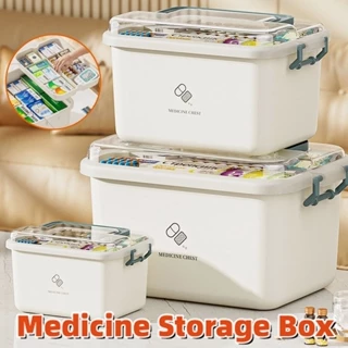 YF】 3 Layers Large Capacity Family Medicine Organizer Storage Box Portable  First Aid Kit Container Emergency Pharmacy