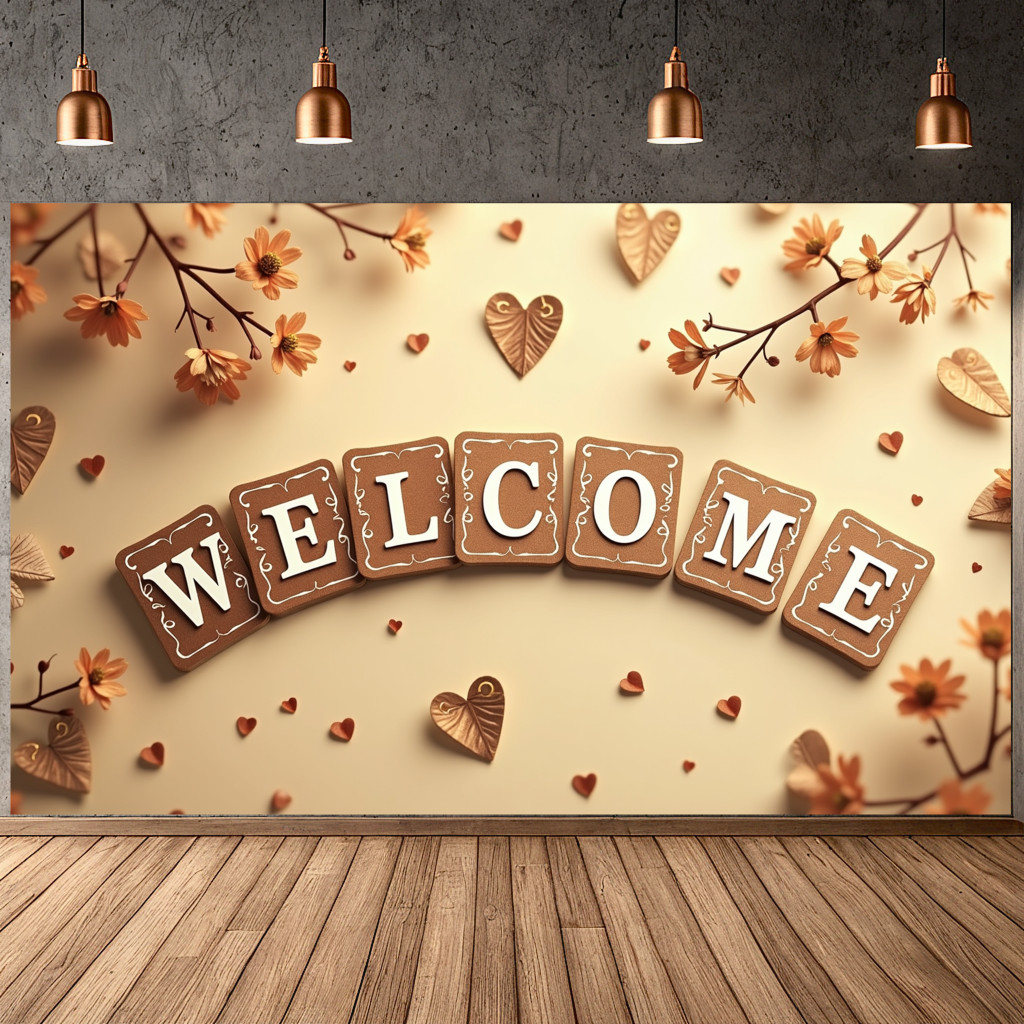 Welcome Theme Banner for Parties Receptions Ceremonies Events ...