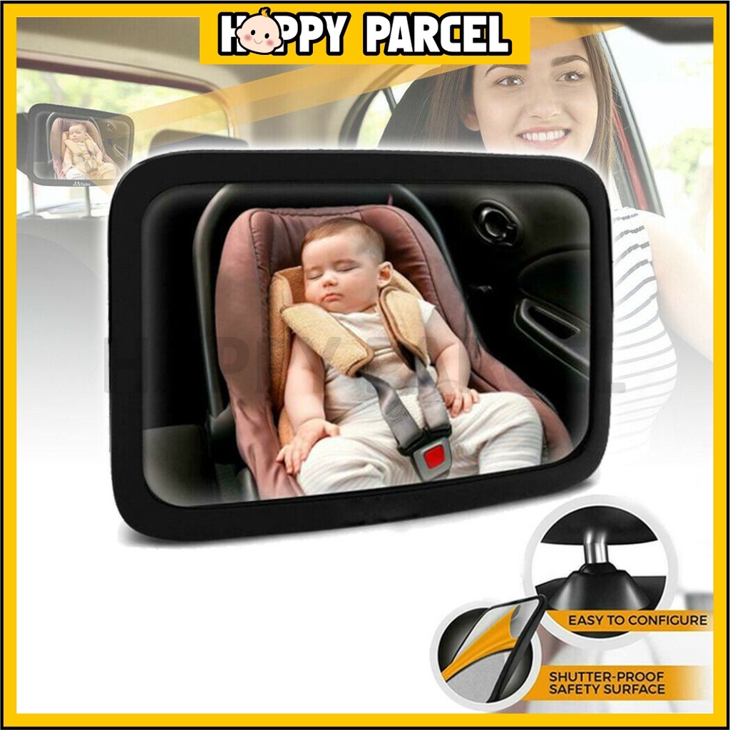 Adjustable 360 Degree Baby Car Seat Mirror Back Cermin Baby Car Seat