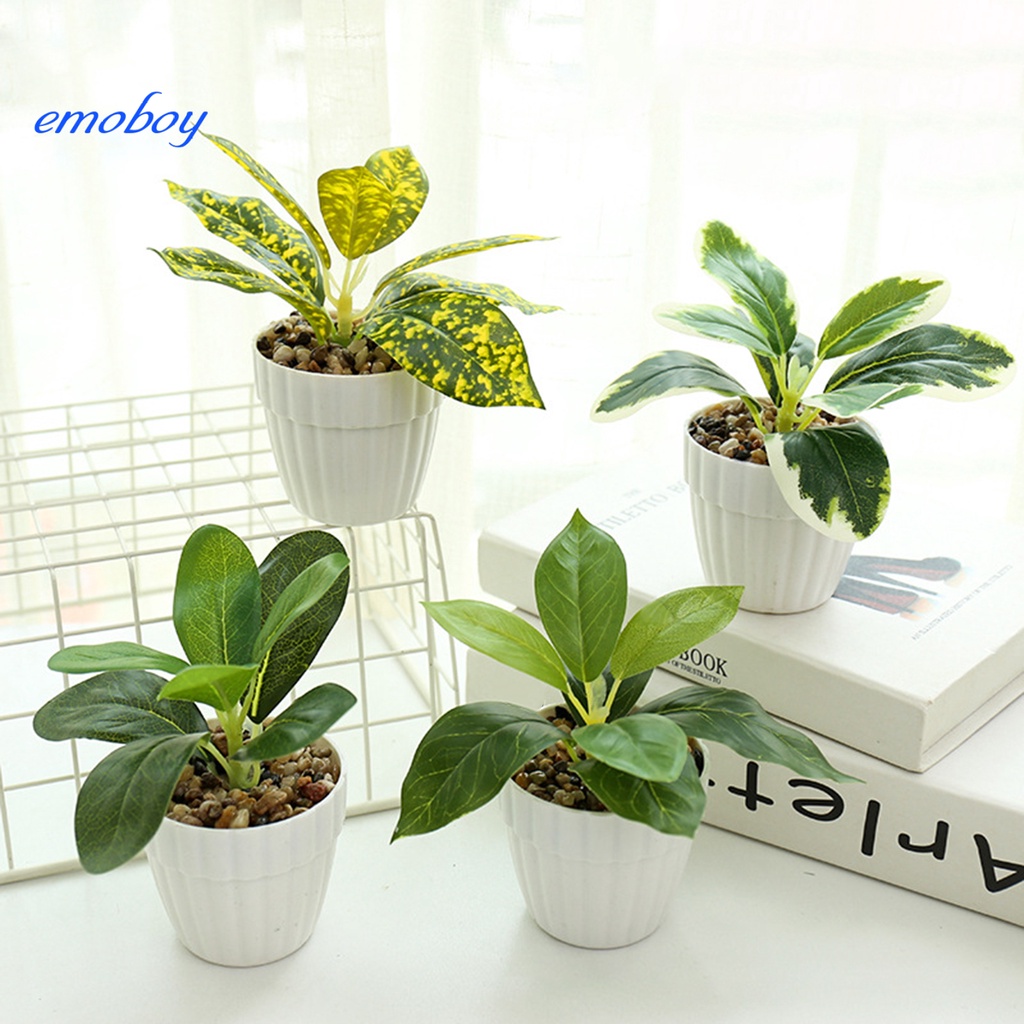 EMOBOY Artificial Pot Fadeless Verdant Vivid Longlasting No Wither