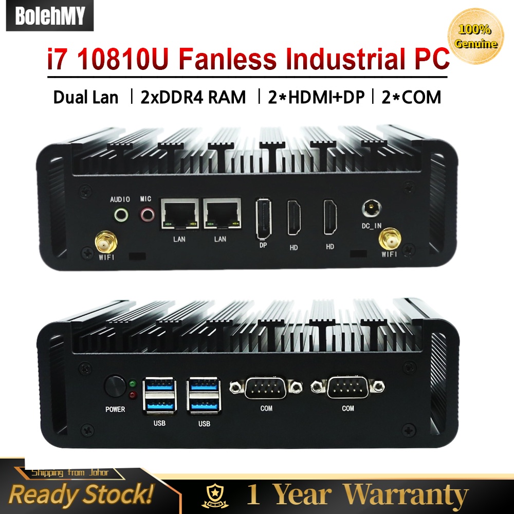 Intel Core i7 10510U i5 10210U 8260U Nuc i3 Mini PC RS232 COM ITX