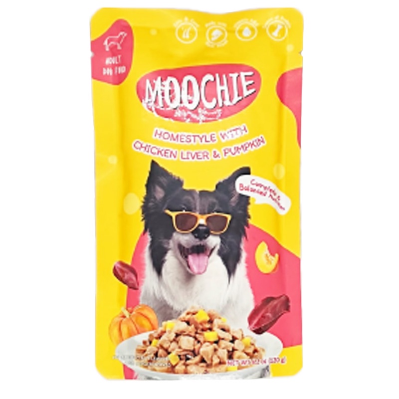 MOOCHIE DOG POUCH HOMESTYLE CHICKEN LIVER & PUMPKIN 120G | Shopee Malaysia