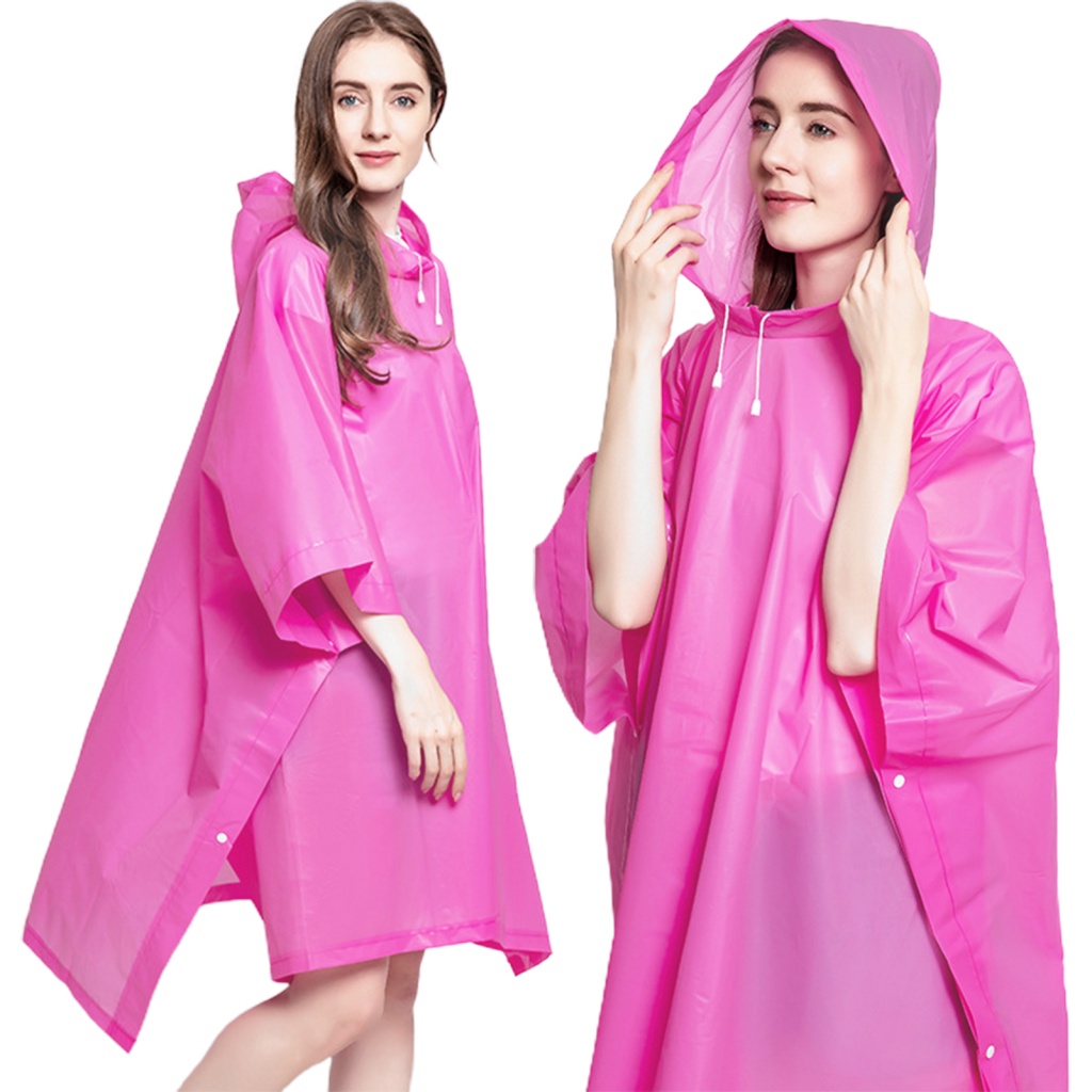 largesize| Thick Raincoat Foldable Raincoat Portable Hooded Raincoat ...