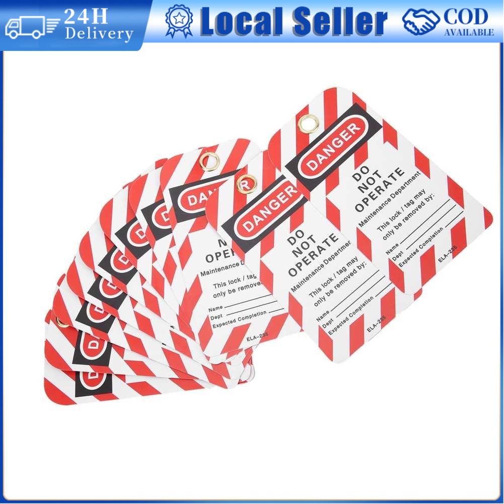 Lockout Tag Tagout PVC Warning Card Danger Do Not Operate Label Durable ...