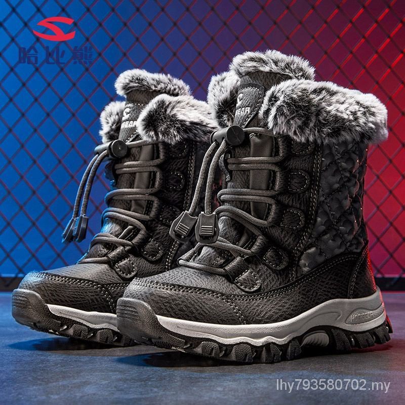 Harpy Bear Children Snow Boots Winter Boys Boots Children Cotton Shoes