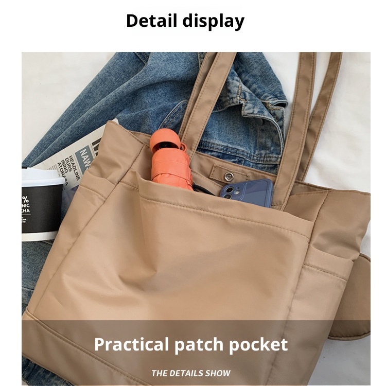 Men Women Commuter Shoulder Bag Waterproof Large Handbag Students Class