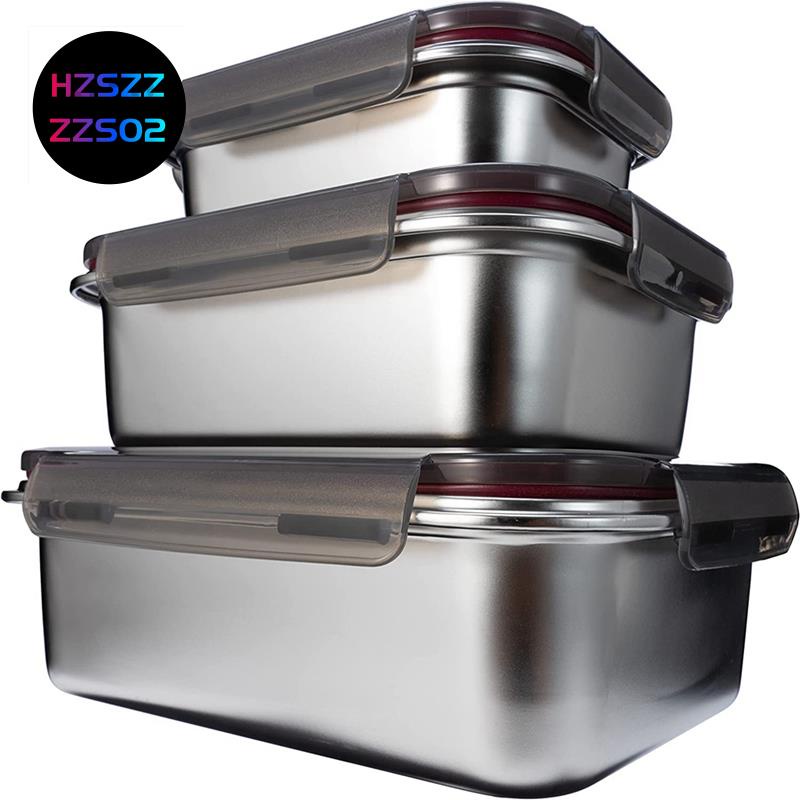 Stainless Steel Food Storage Containers, Food Grade Metal Food Boxes