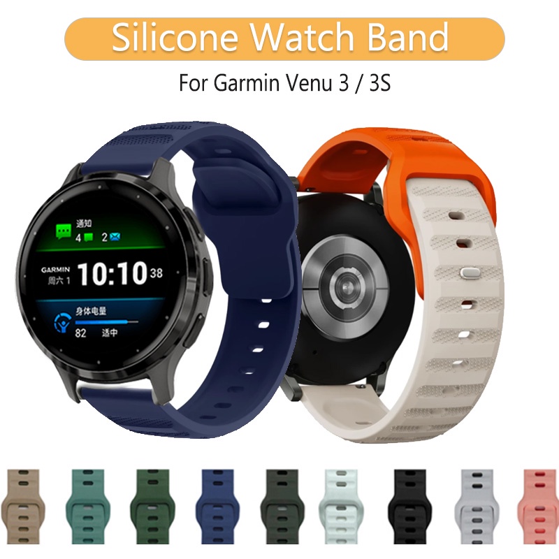 Watch Band For Garmin Venu 3 3S Smartwatch Soft Silicone Ventilate