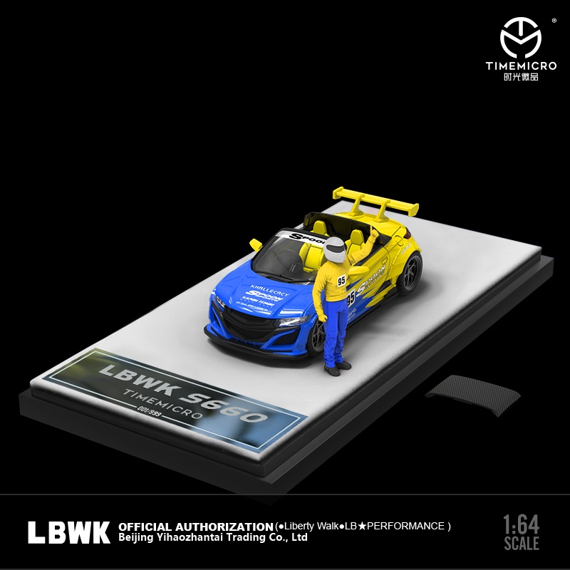 TimeMicro 1:64 Honda S660 LBWK Spoon Low Tail Diecast Model Car