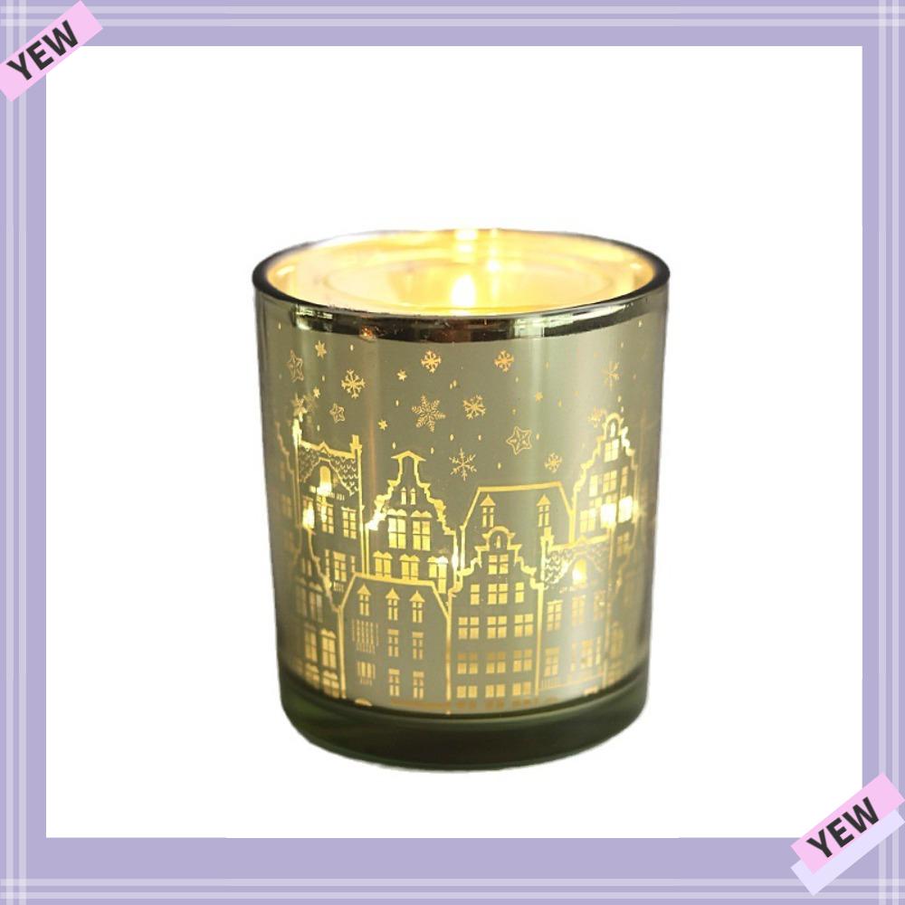 YYE Tea Light Holder Bulk, Electroplated Gold Tealight Candle Holders