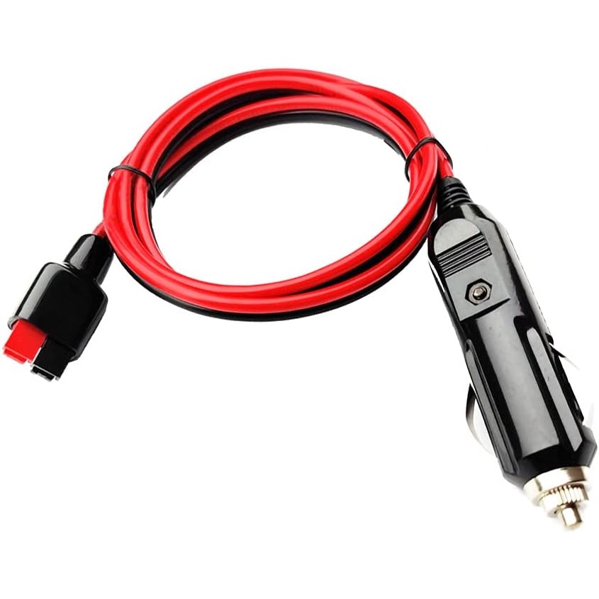 Car Cigarette Lighter Plug with Internal 15A Fuse, 3.3ft/1m 14AWG
