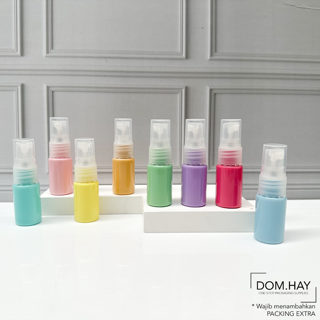 10ml Spray Bottle PASTEL Color Plastic PET Packaging Body Mist Spray ...