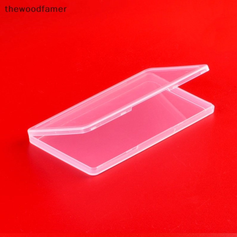 thewoodfamer Transparent Plastic Box Playing Card Case Organizer Empty