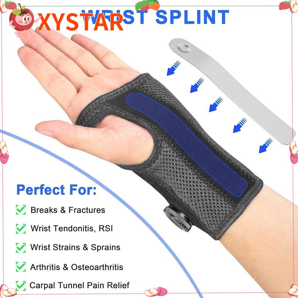 XYSTAR Wrist Brace, Night Support with 3 Metal Splints Wrist Splint