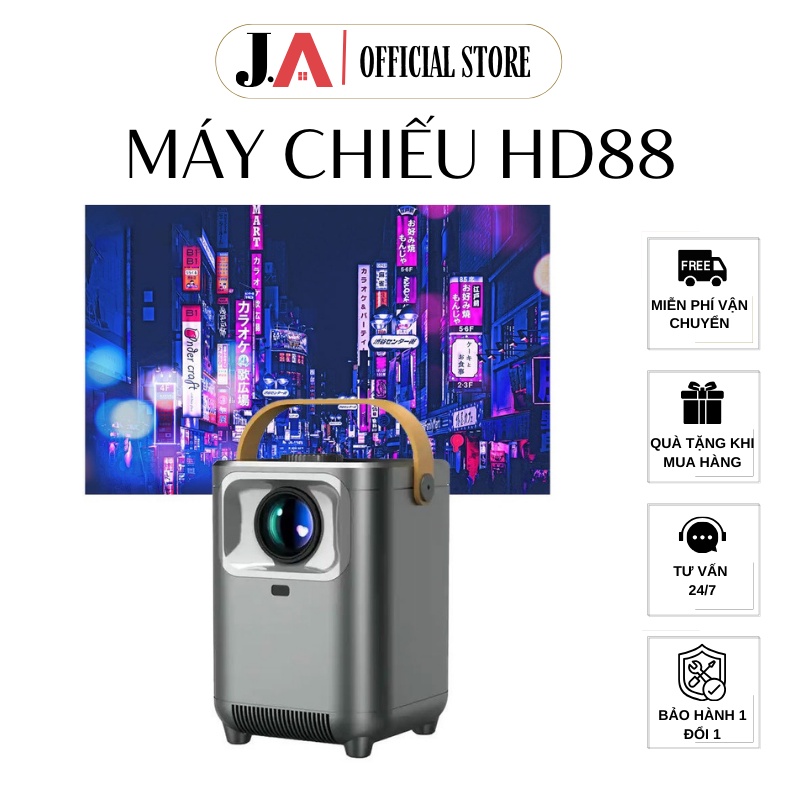 Mini Projector HD88 E550 Full HD Screen Connects to Computer, Phone by ...