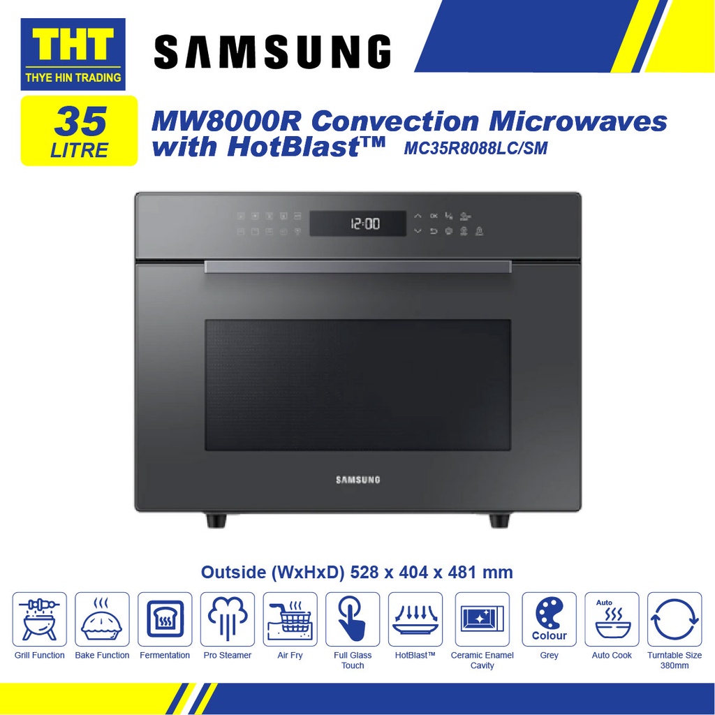 Samsung 35L Convection Microwaves Oven with HotBlast™ MC35R8088