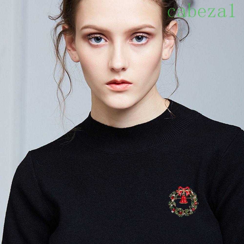 CABEZA Women Brooch Cute Mini Dripping Oil Collar Pin Sleigh Brooches