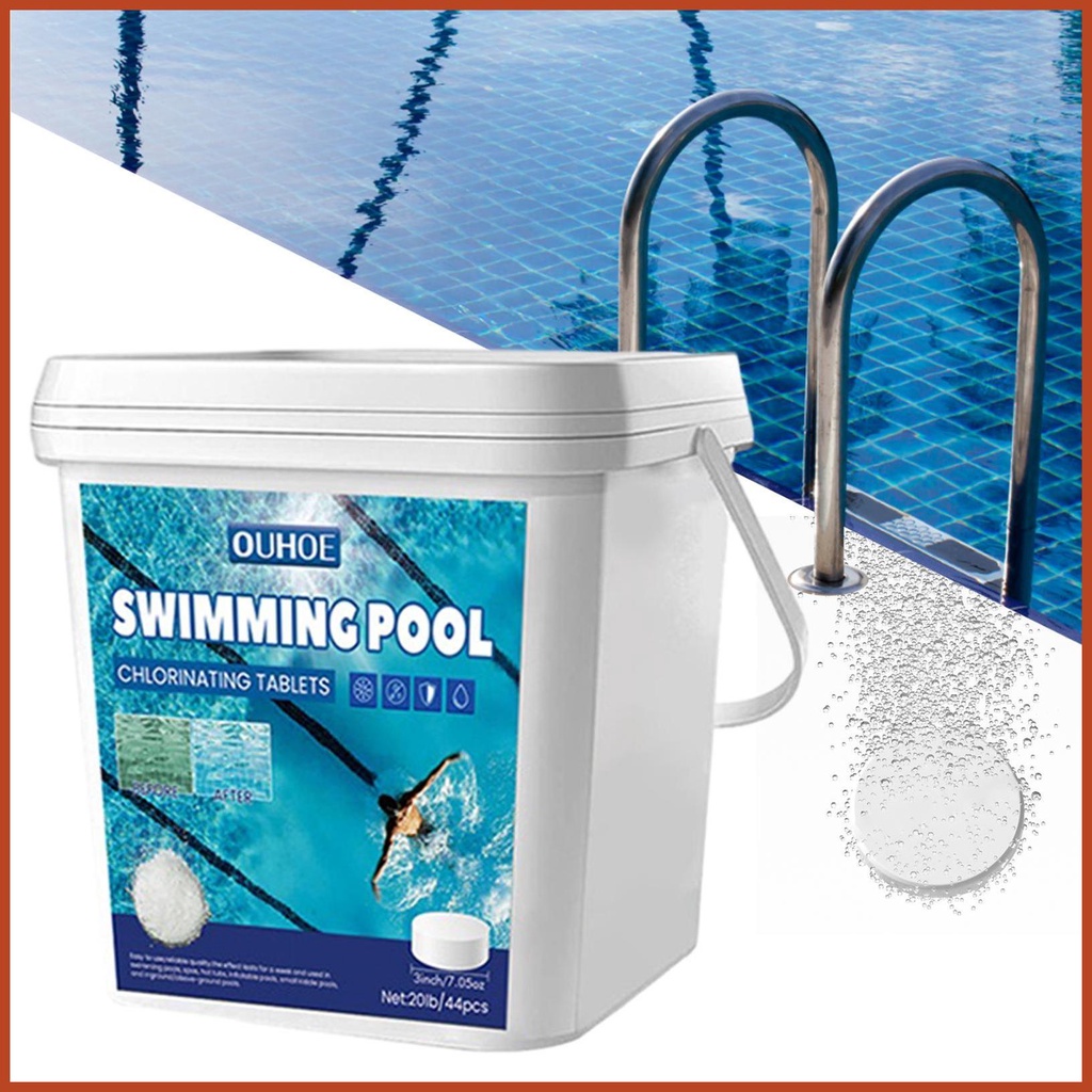 Pool Chlorine Tablets Chlorinating Tabs for Swimming Pools LongLasting