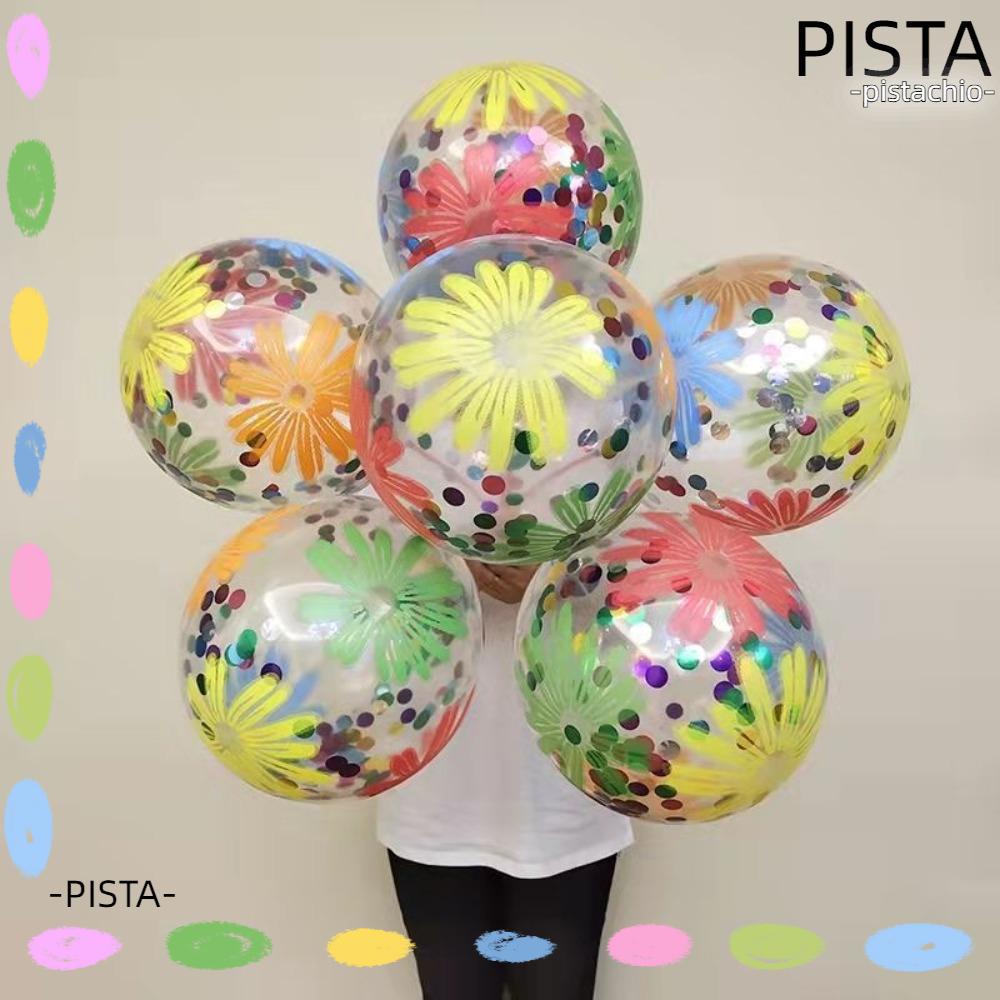 PISTACHIO Latex Balloons, 12inch Glitter Confetti Balloons, High