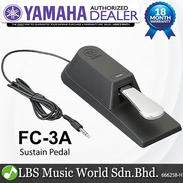 Yamaha FC3A Piano Style Sustain Pedal with Half Damper Control with